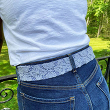 Load image into Gallery viewer, EMBROIDERED WOOL BELT - AZURE SEAS