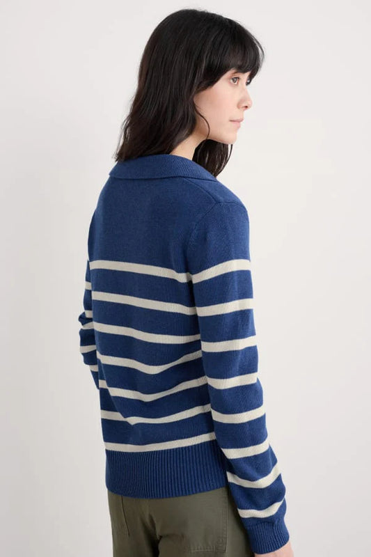 BARBIZAN JUMPER - VENEER WASHED MARINE CHALK