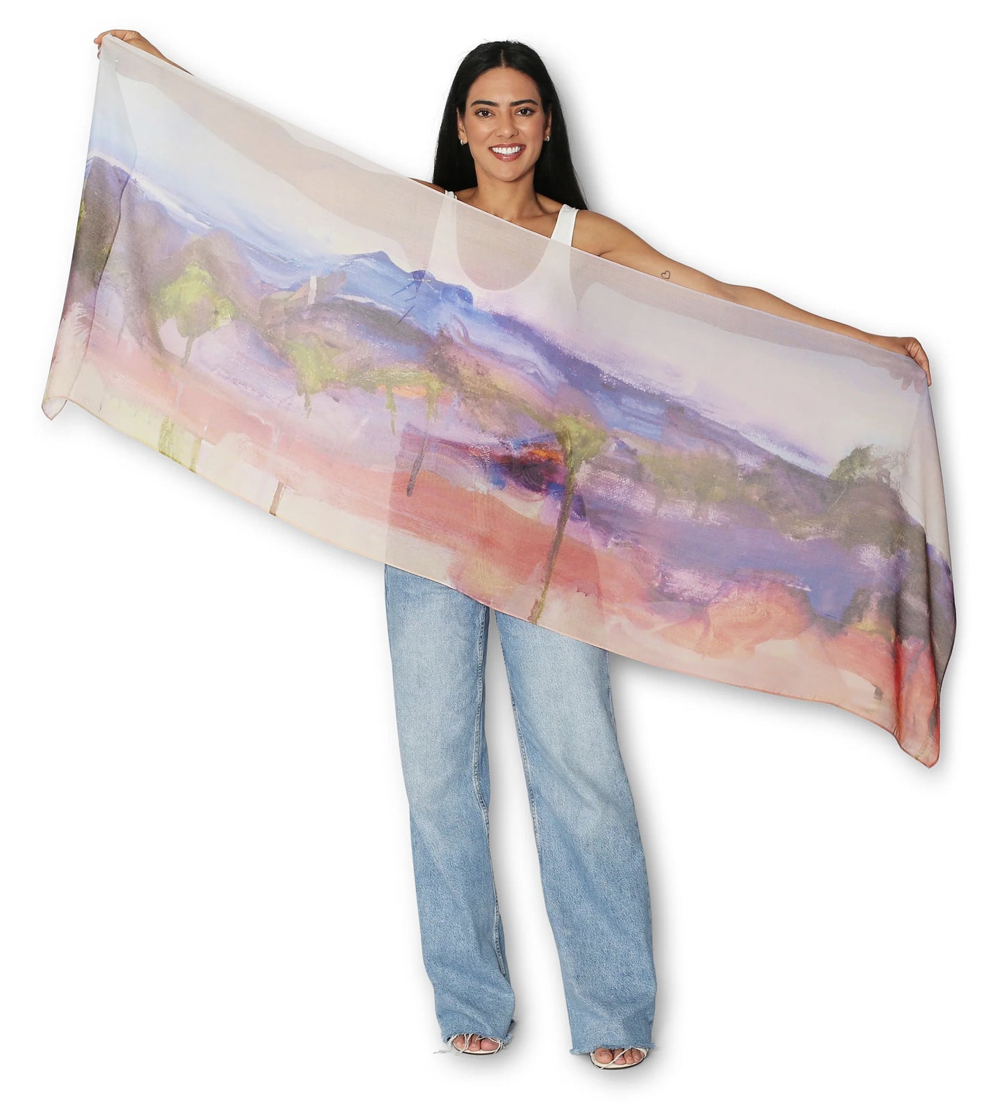 THE ARTIST’S LABEL SCARF - OUR LAND IS A GARDEN