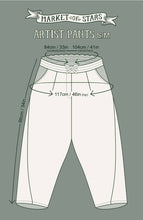 Load image into Gallery viewer, ARTISTS CROPPED PANT - LET THE LIGHT IN DELFT PRINT