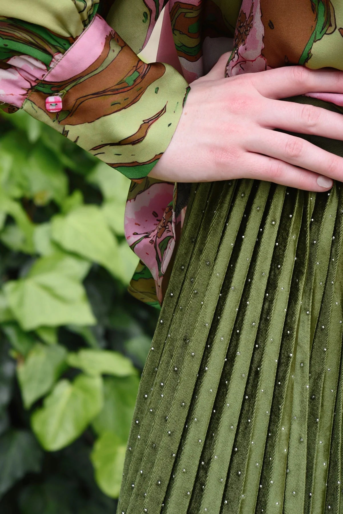 FOREVER LONG SKIRT - KHAKI