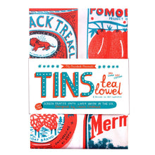 Load image into Gallery viewer, Tins Screen Printed Linen Union Tea Towel