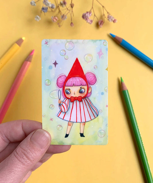 SOAP BUBBLEGUM TRAVEL CARD STICKER