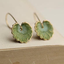 Load image into Gallery viewer, OLIVE WILLOW LEAF EARRINGS