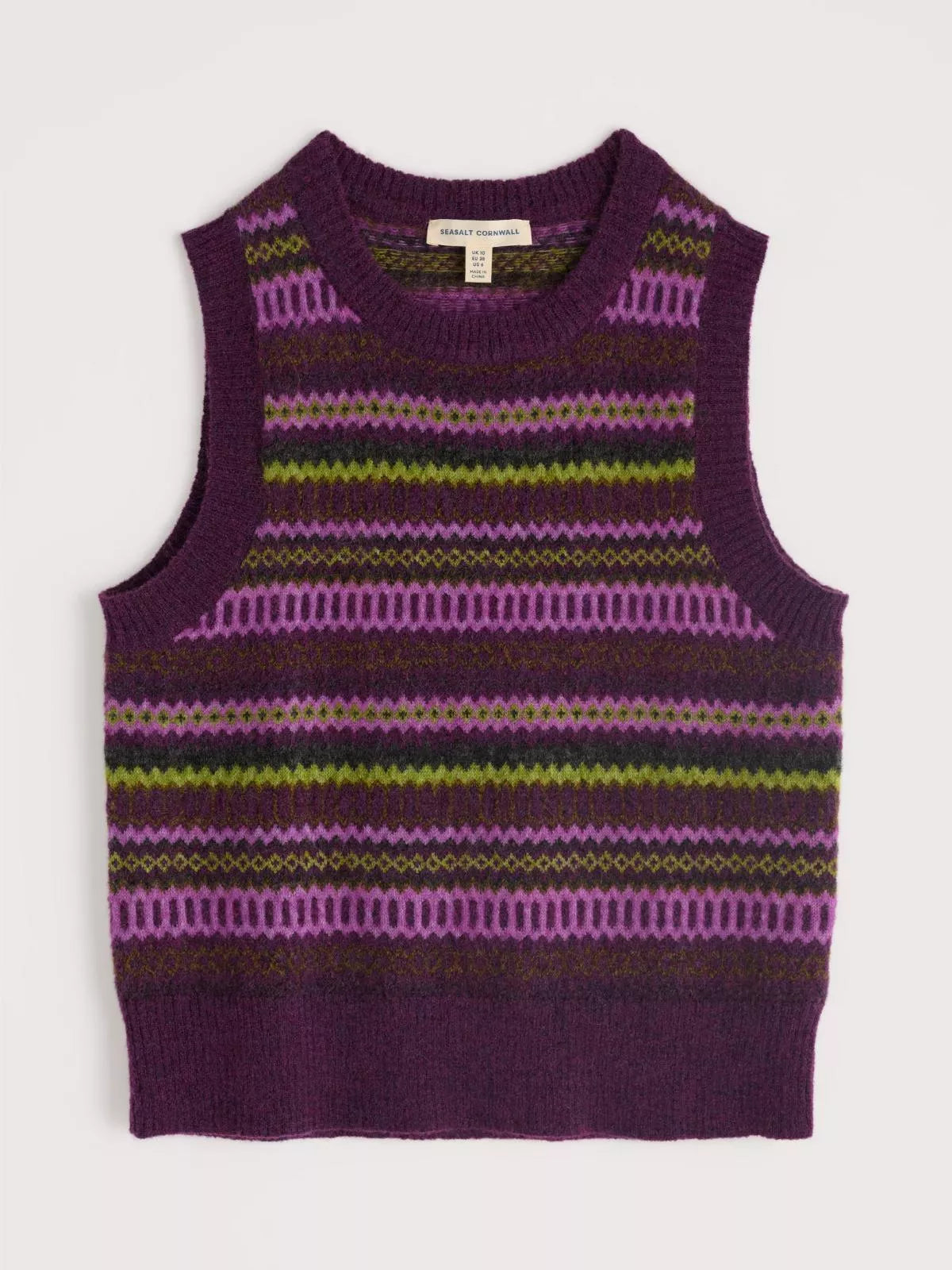 ANNIK VEST - MODERNIST GRAPE OAK MIX