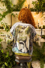 Load image into Gallery viewer, PIXIE CROPPED DUSTER - THEATRE OF DREAMS WITH SWAN