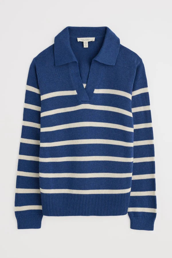 BARBIZAN JUMPER - VENEER WASHED MARINE CHALK