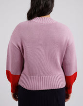 Load image into Gallery viewer, LOUIE MOCK NECK - PEONY PINK & TANGELLO