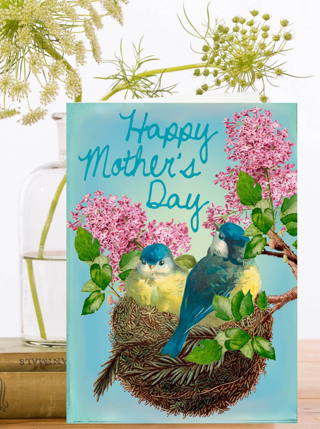 LARGE GREETING CARD - IN THE NEST