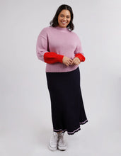 Load image into Gallery viewer, LOUIE MOCK NECK - PEONY PINK & TANGELLO