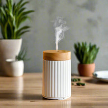 Load image into Gallery viewer, WOOD & CERAMIC ULTRASONIC AROMA DIFFUSER