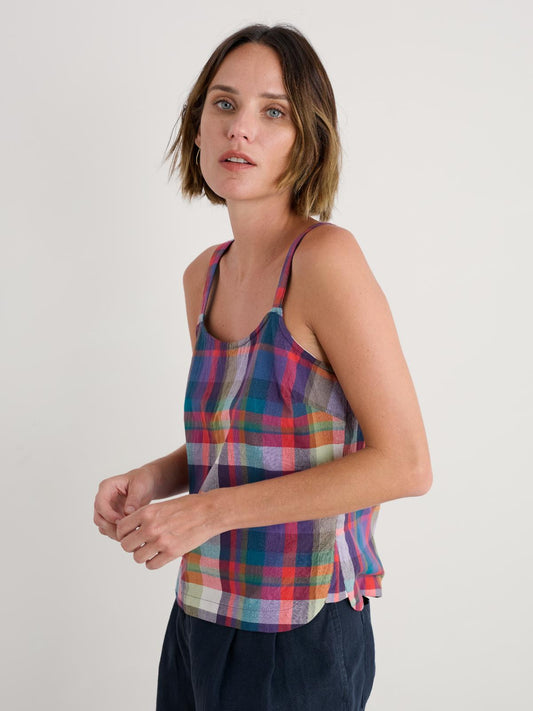 HARES TAIL VEST - FLORABUNDA MULTI DAMSON