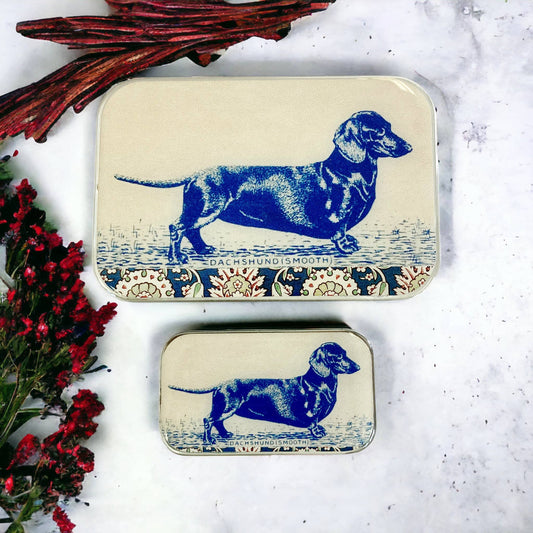 DACHSHUND NOTIONS TIN - 2 SIZES