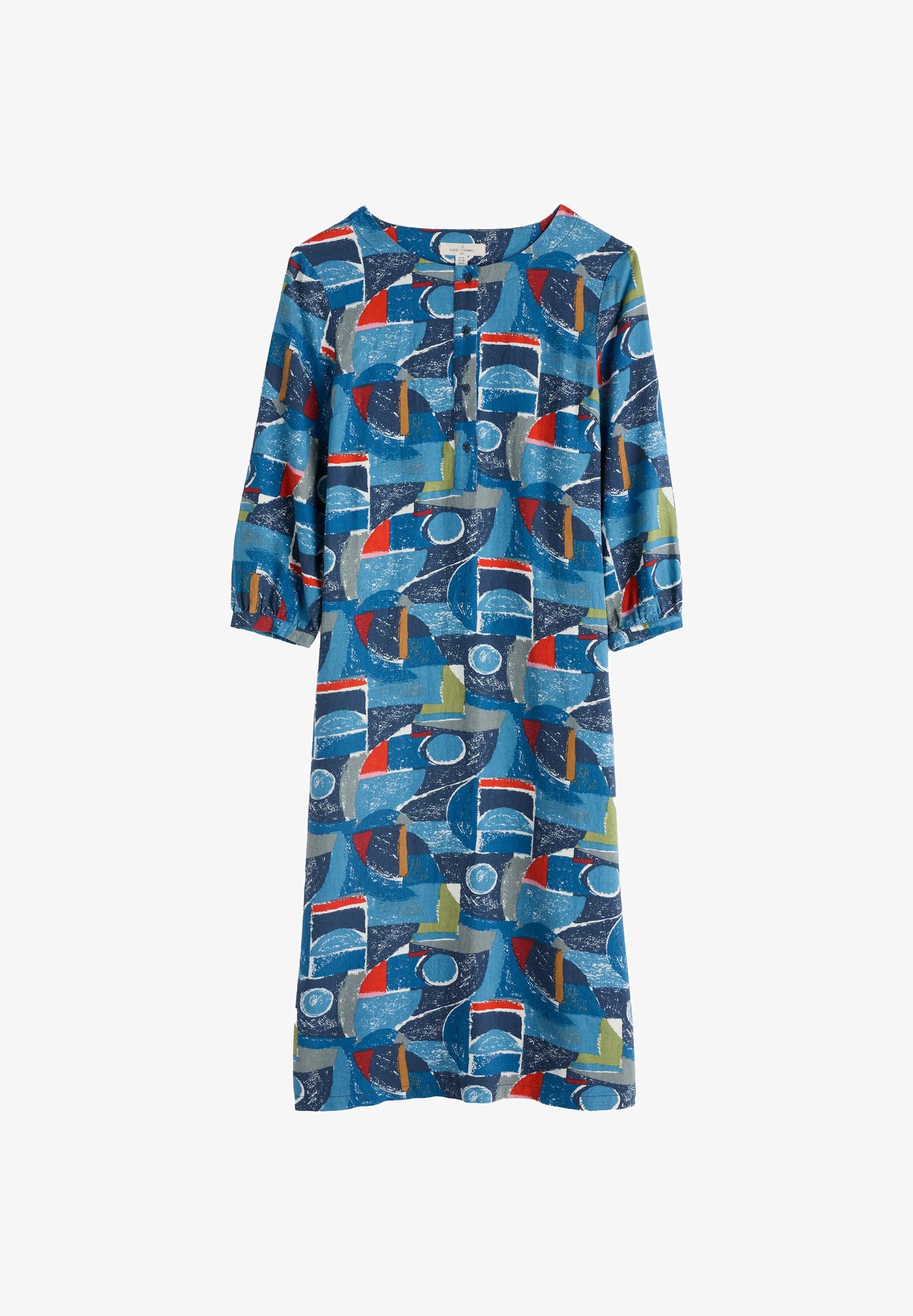SEA CALL DRESS - PENWITH ABSTRACT SQUALL