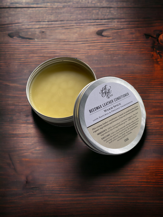 WARM SPICE ORGANIC BEESWAX LEATHER & WOOD CONDITIONER 250G