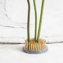 Load image into Gallery viewer, IKEBANA FLORISTS FROG WITH BRASS PINS