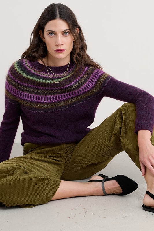 ANNIK JUMPER - MODERNIST GRAPE OAK MIX