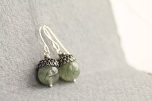 Load image into Gallery viewer, SILVER SAGE ACORN EARRINGS