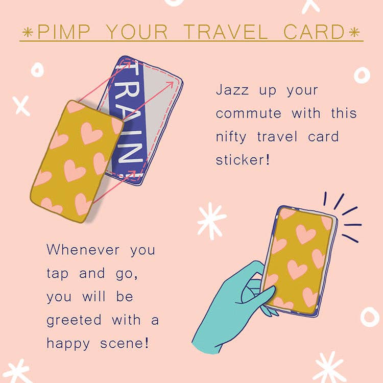 SOAP BUBBLEGUM TRAVEL CARD STICKER