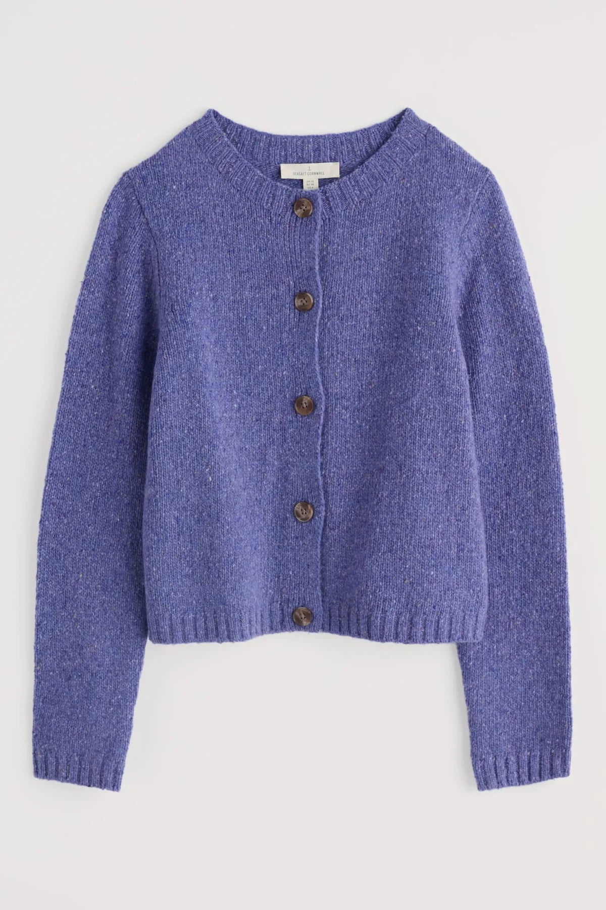 DAWSON PICK MERINO CARDIGAN - BILBERRY