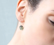 Load image into Gallery viewer, SILVER SAGE ACORN EARRINGS