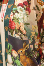 Load image into Gallery viewer, PIXIE CROPPED DUSTER - STAY GOLD WITH RABBITS & BEES
