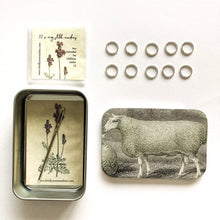 Load image into Gallery viewer, SHEEP KNITTING KIT TIN