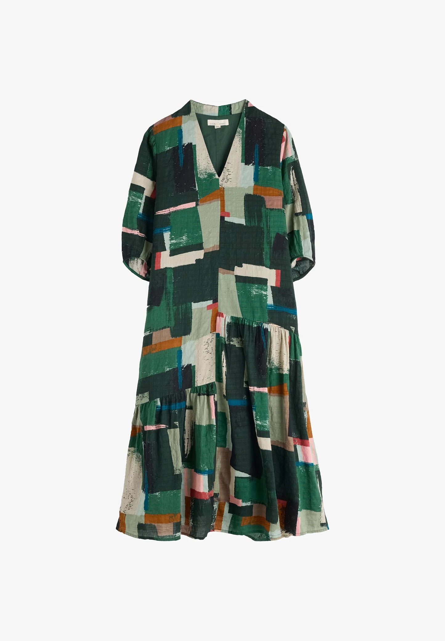 WINDBLOWN DRESS - AERIAL FIELD COPPICE