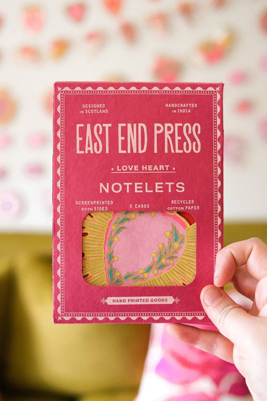 LOVE HEART NOTECARDS