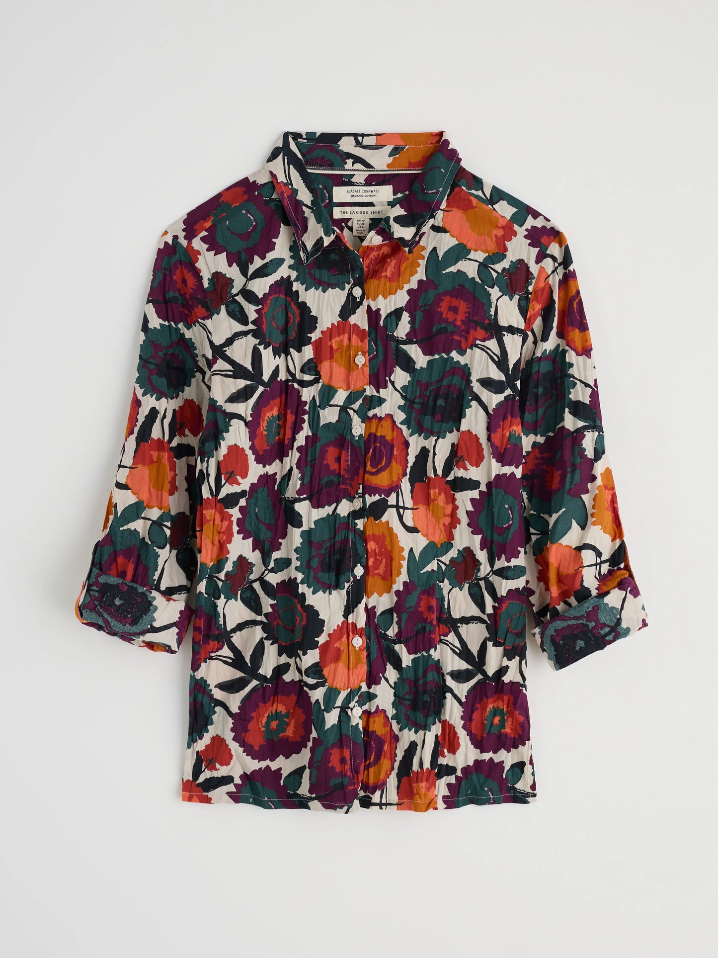 LARISSA SHIRT - FIGURATIVE FLORAL ARAN
