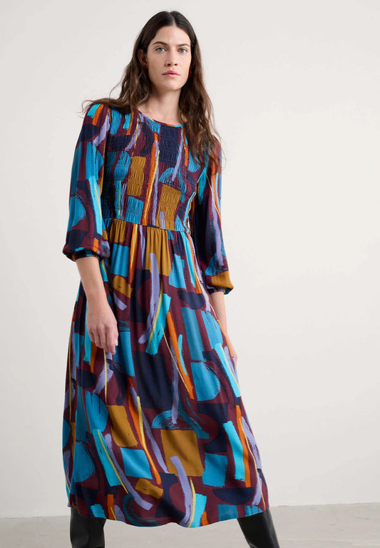MEADOWSWEET DRESS - ZENNOR STACK DARK RYE