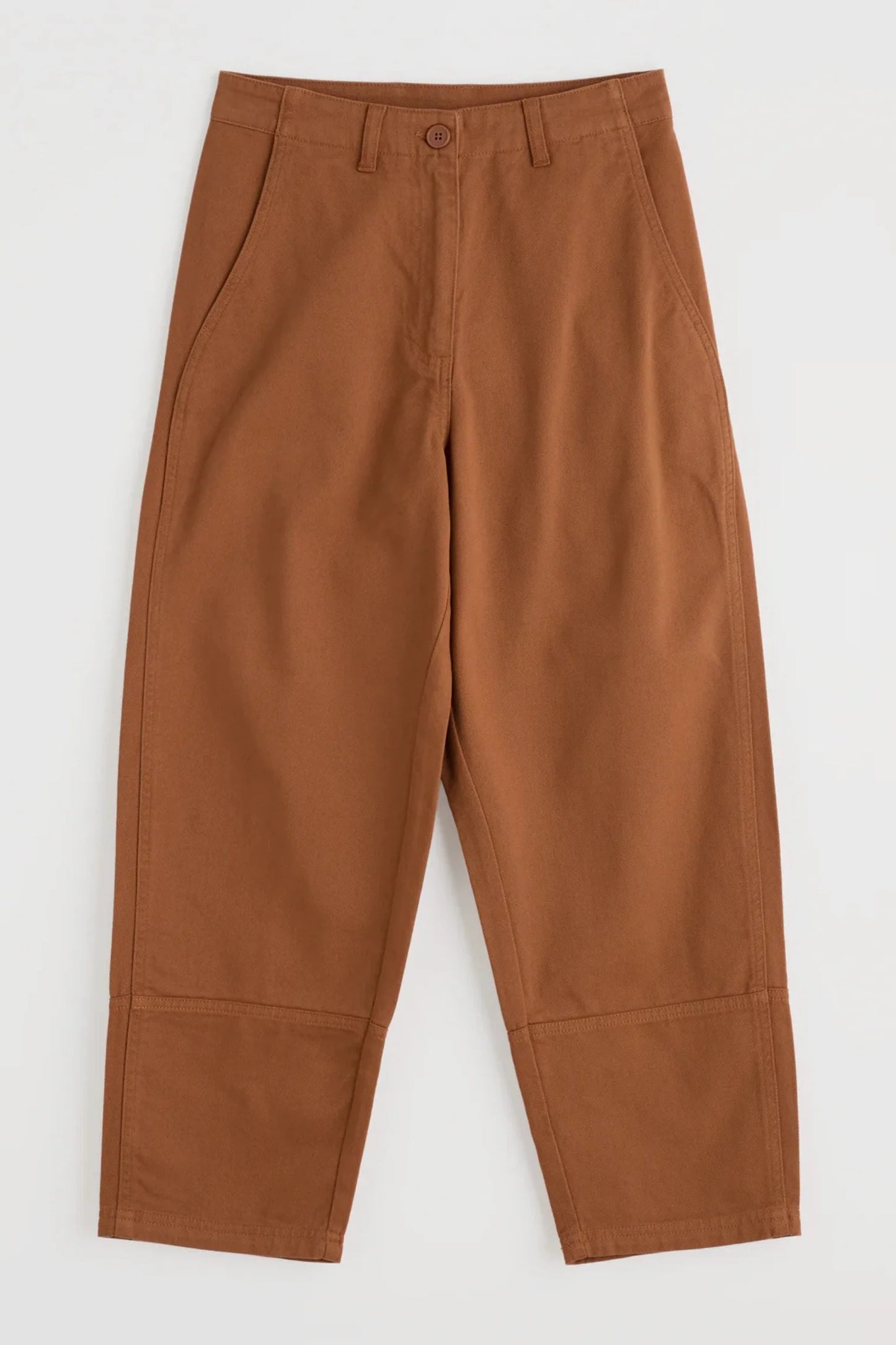 PAINTED FORMS TROUSER - DARK FLAX