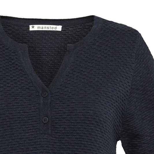 LUCA ECO TUCK DRESS - NAVY