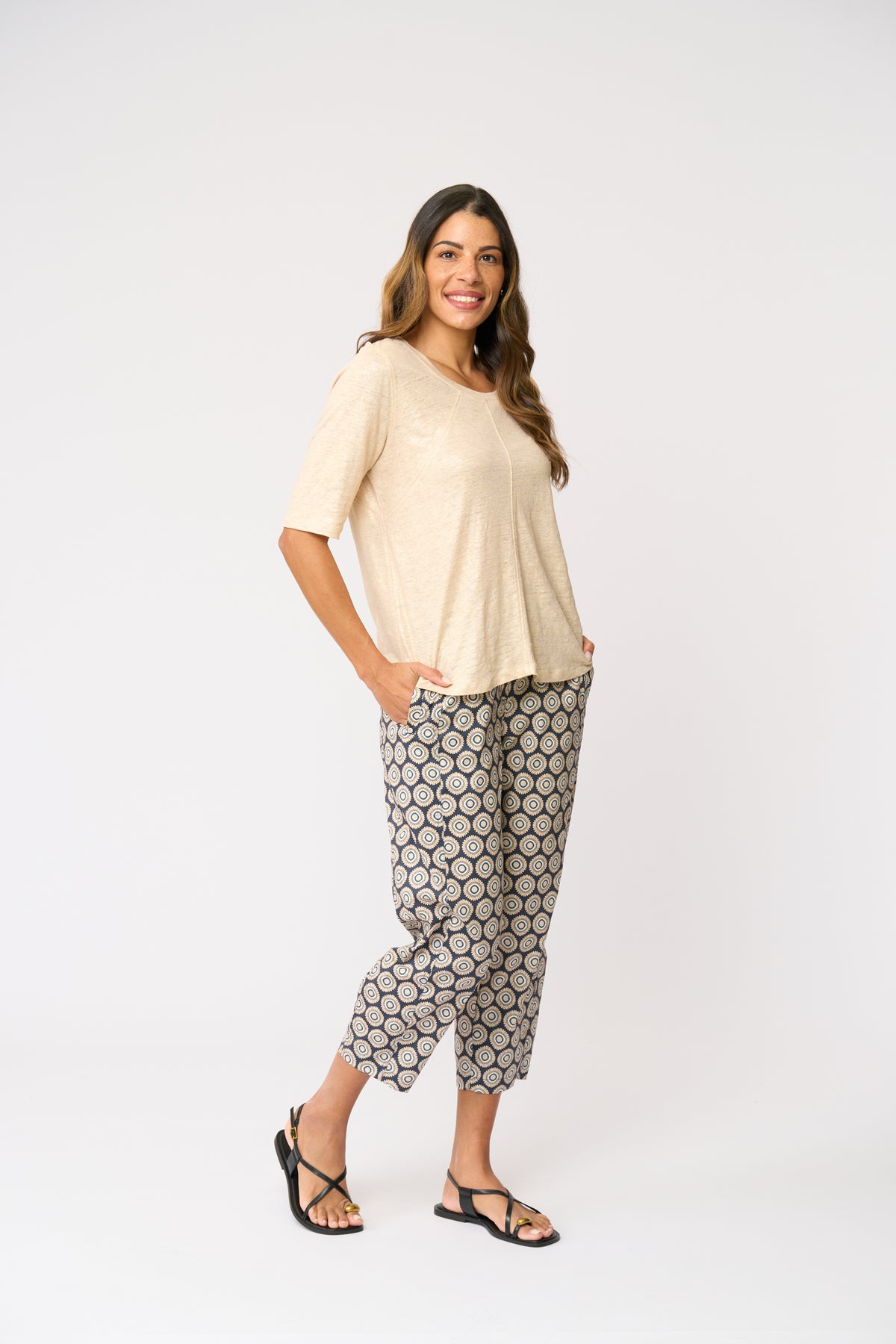 PERFECT BALANCE PANT - PORTO PRINT