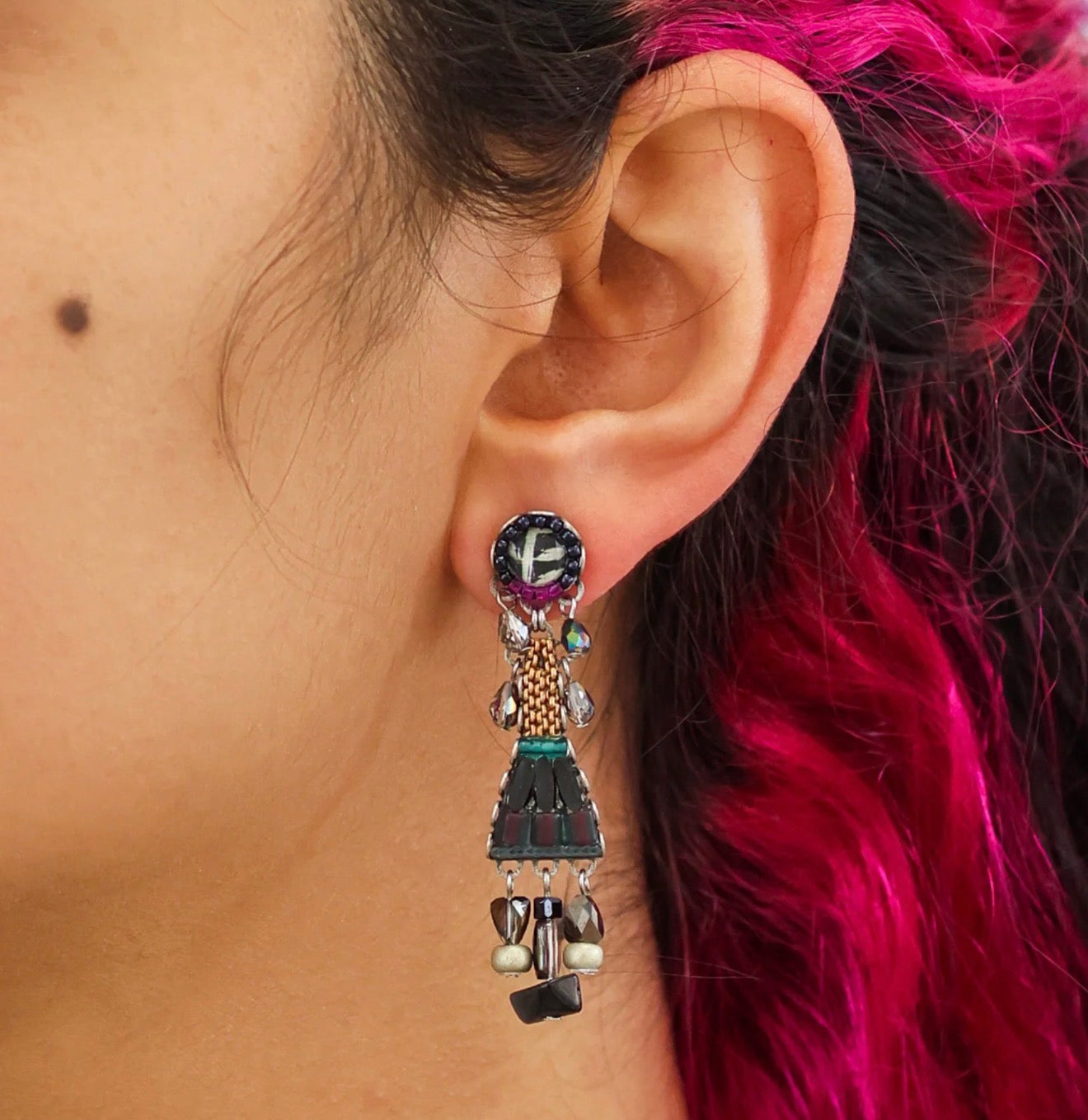 ONYX CLASSIC BLACK EARRINGS - OBSIDIAN SET