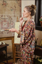 Load image into Gallery viewer, PIXIE CROPPED DUSTER - FLORAL WITH PAINT PALETTE