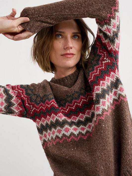 GOLDEN LIGHT JUMPER - SONATA GULLY RED SAIL MIX