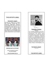 THE ARTIST’S LABEL SCARF - WOOL - SUNSET IN JAPAN