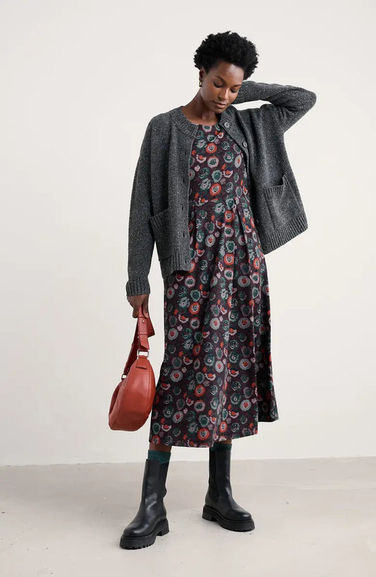 HARBOUR SANDS CARDIGAN - COAL