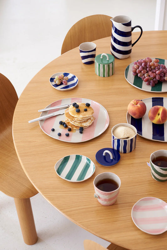 CABANA STRIPE PLATE - PINK