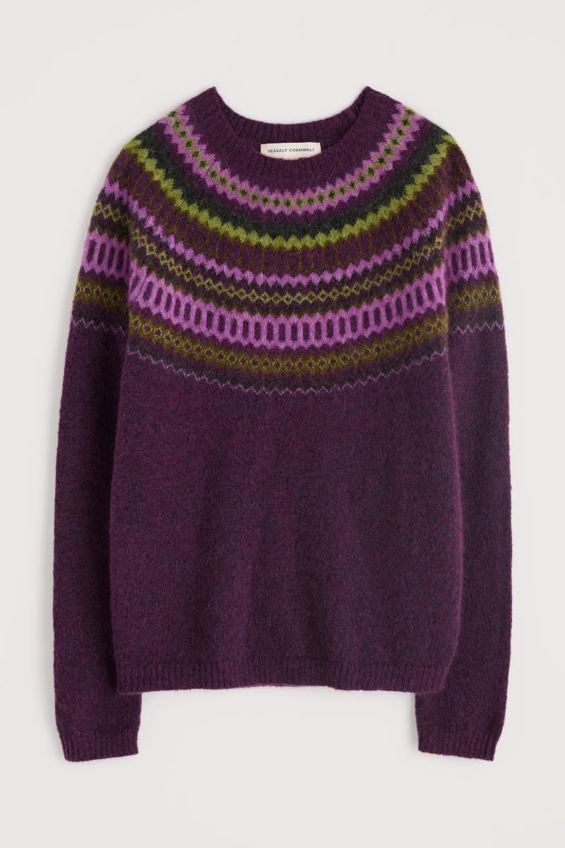 ANNIK JUMPER - MODERNIST GRAPE OAK MIX