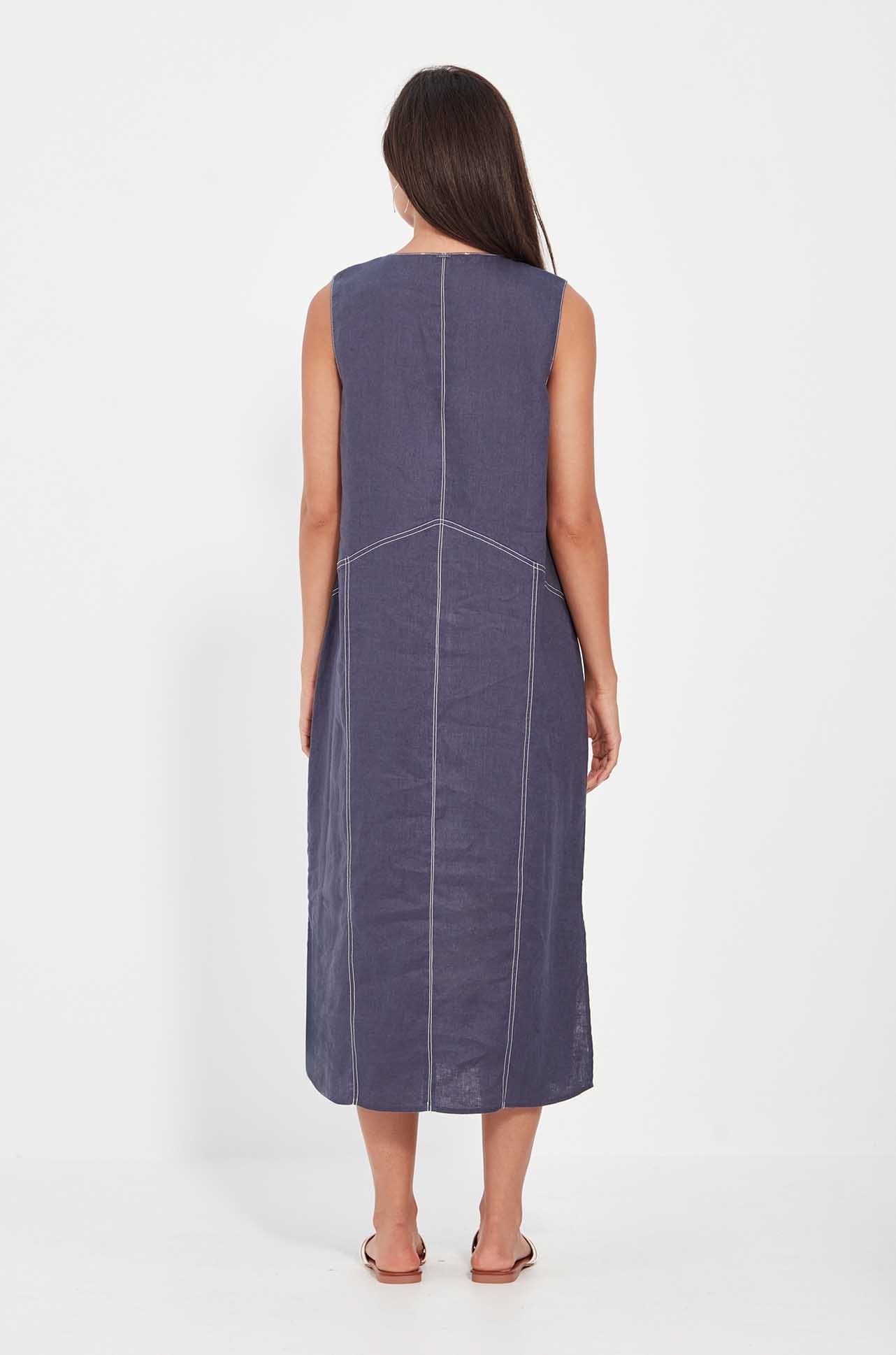 CORDELIA DRESS - DENIM