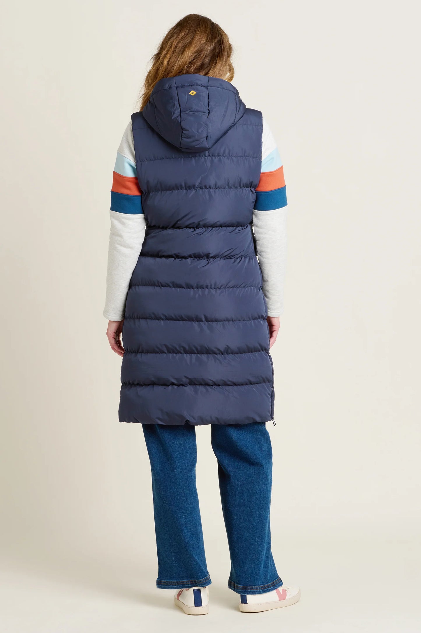 PEVERELL HOODED GILET - NAVY