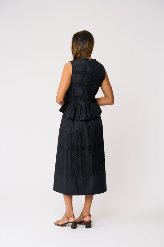 YOU COMPLEAT ME SKIRT - TRUE NAVY