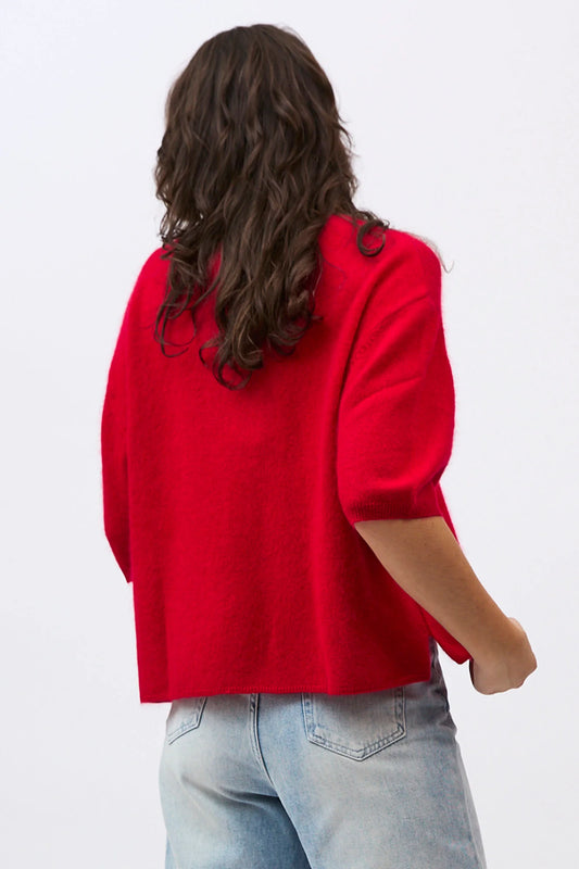 ELIZA TEE - SCARLET
