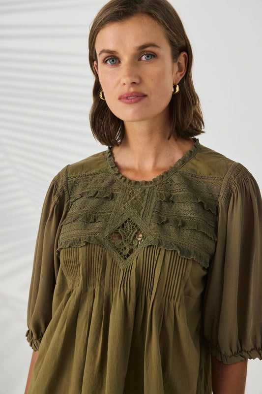 CHANTILLY TOP - CARGO
