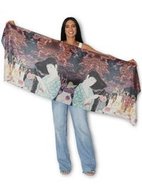 THE ARTIST’S LABEL SCARF - WOOL - SUNSET IN JAPAN