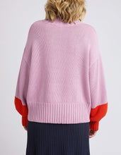 Load image into Gallery viewer, LOUIE MOCK NECK - PEONY PINK & TANGELLO