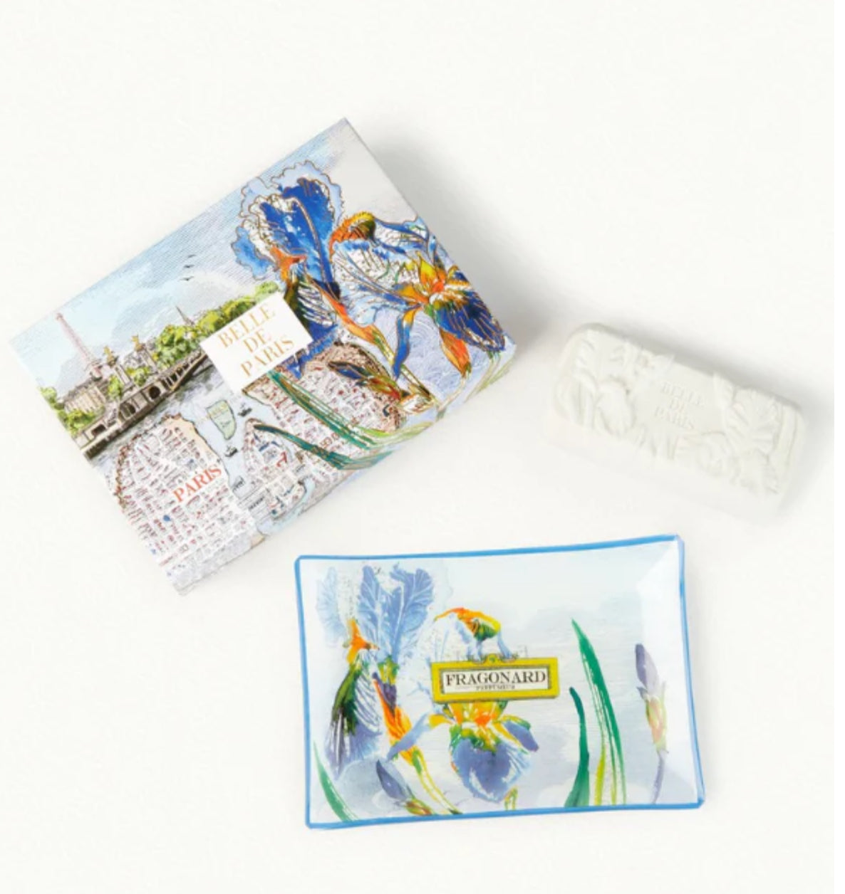 FLEUR BELLE DE PARIS SOAP & DISH SET