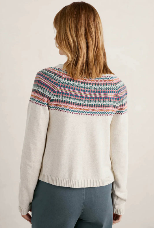 SWEET PEA CARDIGAN - FENCE FLORAL WILD BERRY